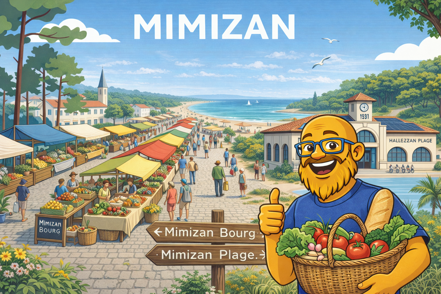 Marché Mimizan Bourg ou Mimizan Plage - Immobilier Mimizan - Olivier Roussel IAD