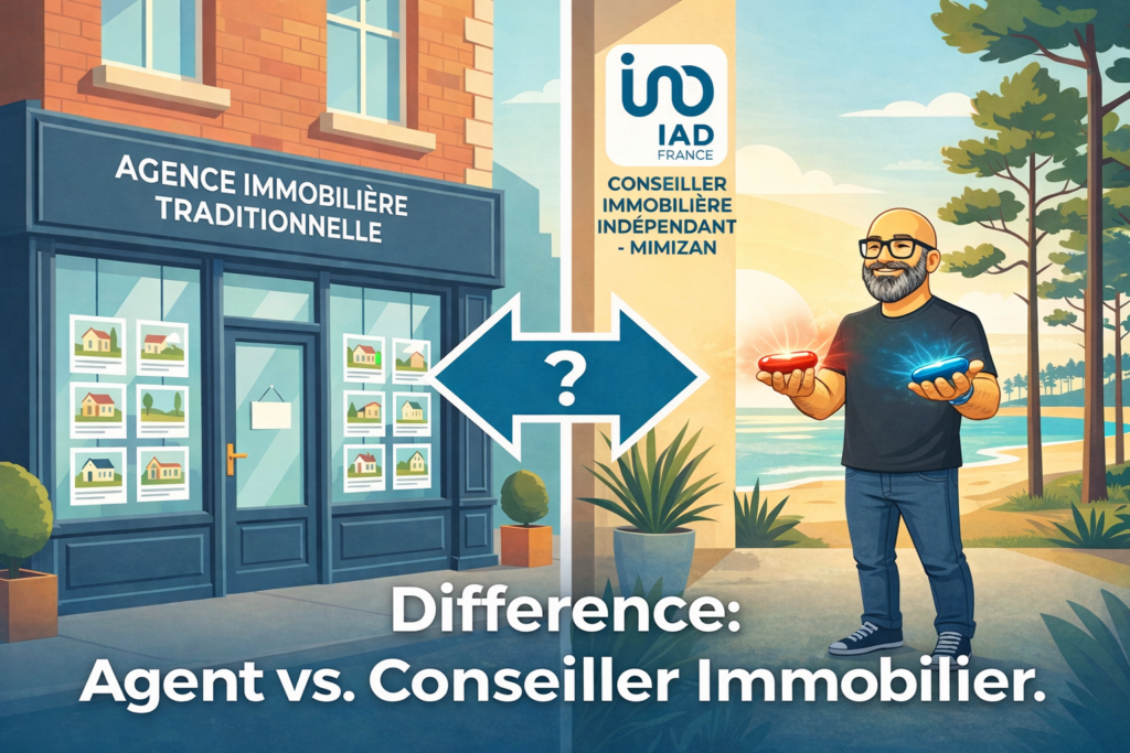 AGENT IMMOBILIER VS MANDATAIRE IMMOBILIER - Immobilier Mimizan - Olivier Roussel IAD