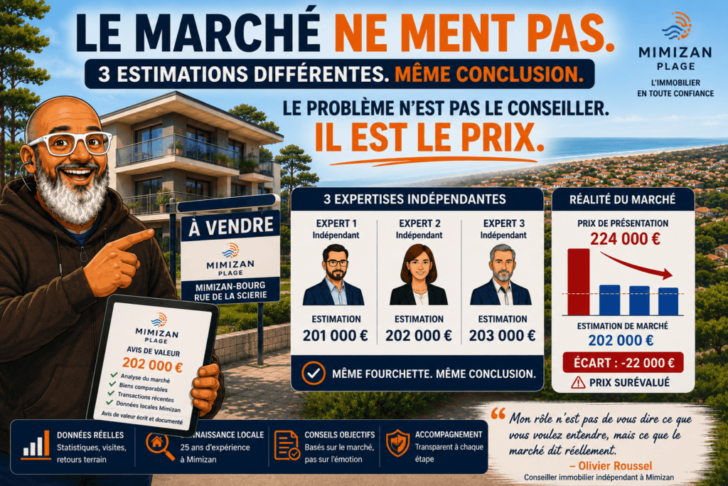 Olivier Roussel, conseiller immobilier IAD à Mimizan, répond publiquement à un avis négatif avec transparence et documentation