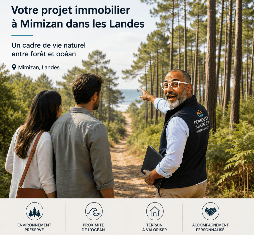 Olivier Roussel conseiller immobilier IAD France à Mimizan — expert marché landais 25 ans